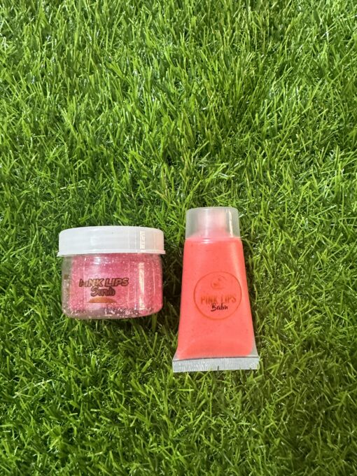 Pink Lips Balm and Scrub